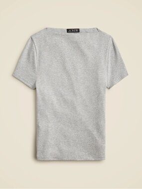JCrew Fine Rib Fitted Boatneck Tshirt